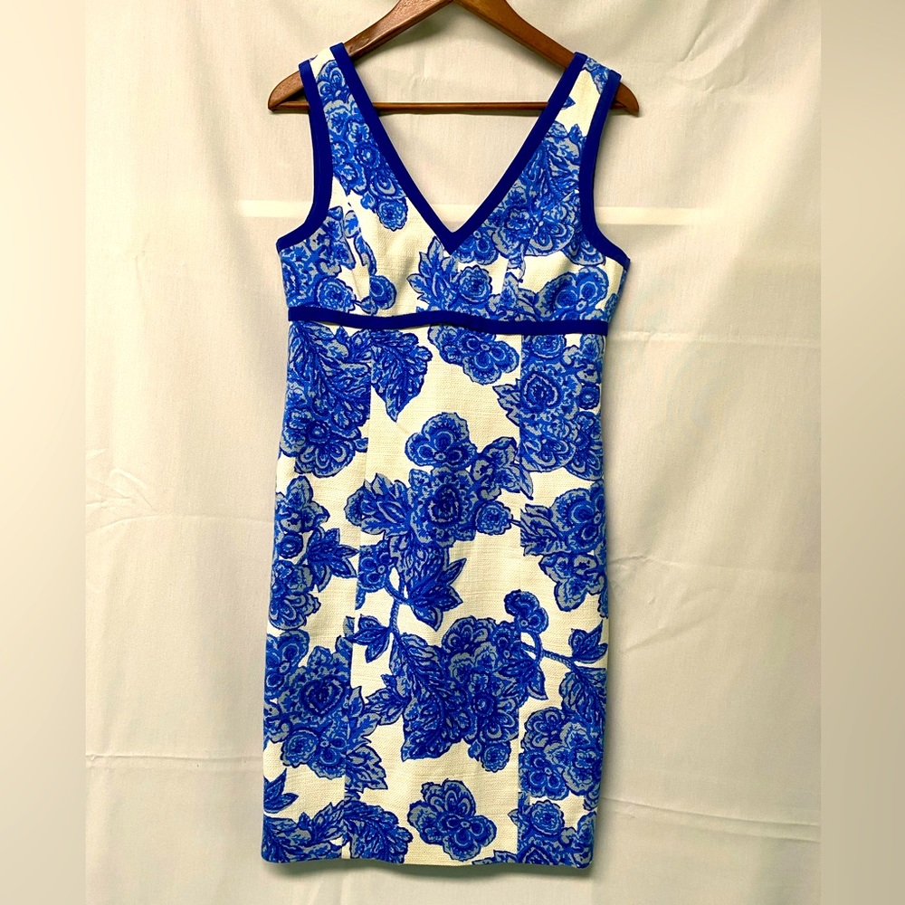 Worth NY Blue Floral Dress Size 6